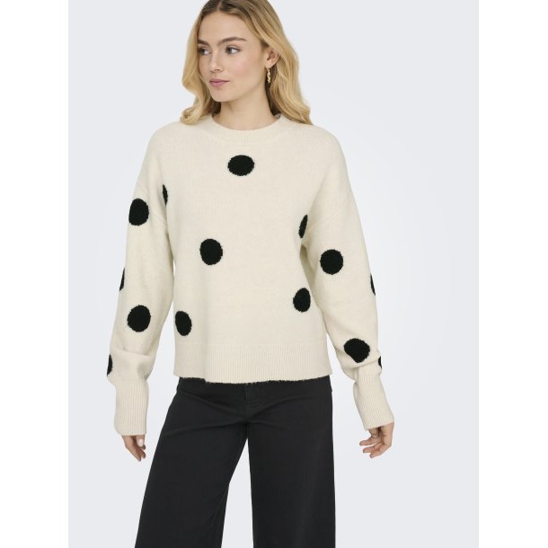 JDYMONICA O-NECK DOT PULL KNT