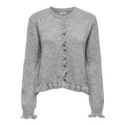 JDYLETTY O-NECK FRILL CARDIGAN