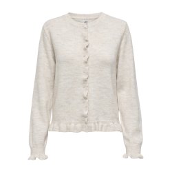 JDYLETTY O-NECK FRILL CARDIGAN