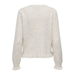 JDYLETTY O-NECK FRILL CARDIGAN
