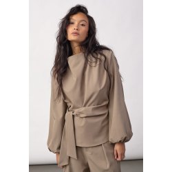 CO`COUTURE LUNA TIE BLOUSE