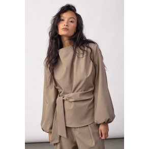 CO`COUTURE LUNA TIE BLOUSE