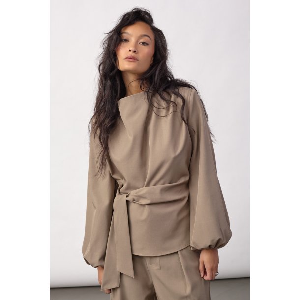CO`COUTURE LUNA TIE BLOUSE