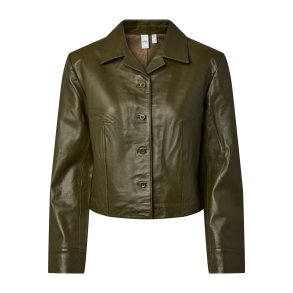 YASFRAME SHORT LEATHER SHIRT