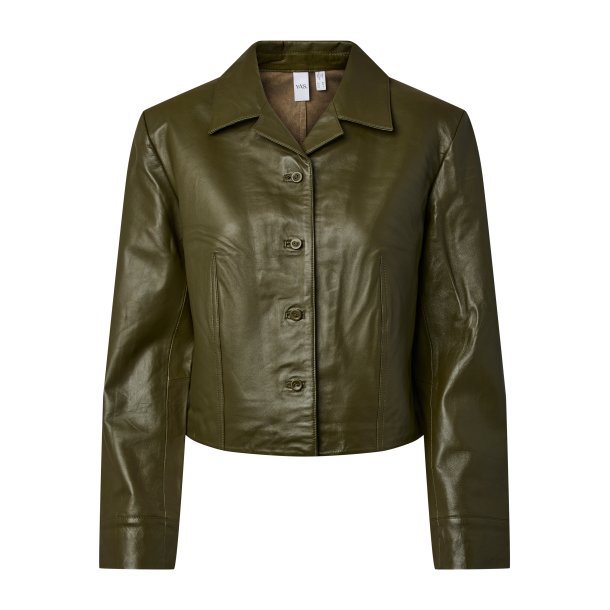 YASFRAME SHORT LEATHER SHIRT