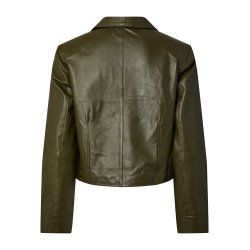 YASFRAME SHORT LEATHER SHIRT