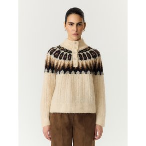YASDOMINA WOOL BLEND KNIT PULLOVER