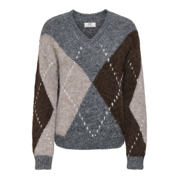 JDYZOEY ARGYLE PULLOVER KNT