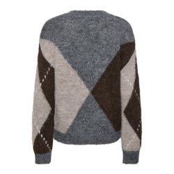 JDYZOEY ARGYLE PULLOVER KNT