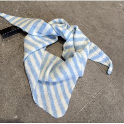 QNUZ STRIPED KNITTED SCARFT