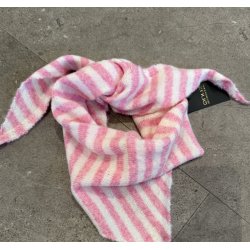 QNUZ STRIPED KNITTED SCARFT