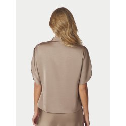 NEO NOIR ANELLE HEAVEY SATEEN BLOUS