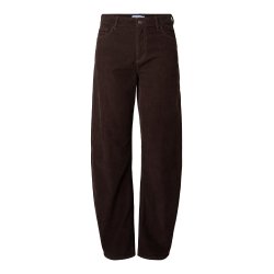 PCAIA BARREL CORDUROY PANTS 