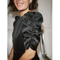 NEO NOIR BENUA SATEEN BLOUSE