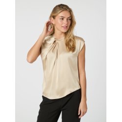 NEO NOIR FLEUR DRAPY SATIN BLOUSE