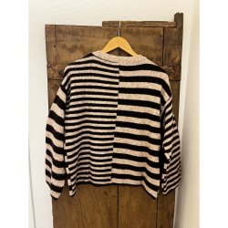 NOT ALLOWED ASY STRIPED KNIT