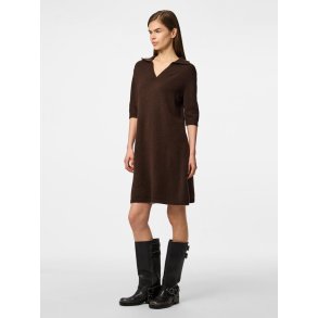 PCMALOU KNITTED POLO DRESS