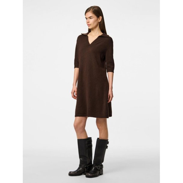 PCMALOU KNITTED POLO DRESS