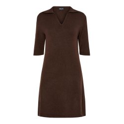 PCMALOU KNITTED POLO DRESS