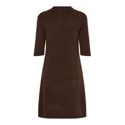 PCMALOU KNITTED POLO DRESS