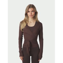 NEO NOIR NIA JERSEY WRAP BLOUSE