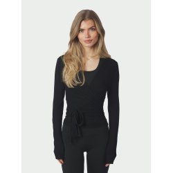 NEO NOIR NIA JERSEY WRAP BLOUSE