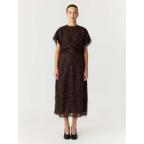 YASILZA DRAPE LONG DRESS 