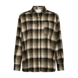 NEO NOIR DALMA FLANNEL CHECH SHIRT