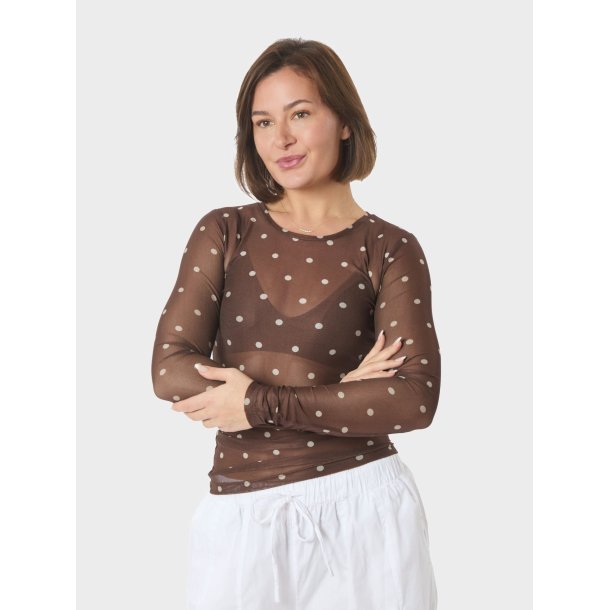 NEO NOIR ELLA DOT BLOUSE