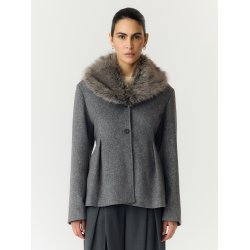 YASJOSERA FURRY COLLAR JACKET