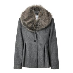 YASJOSERA FURRY COLLAR JACKET