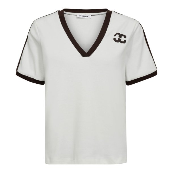 CO`COUTURE EDGE STRIPE V-TEE