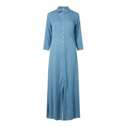 YASSAVANNA LONG CHAMBRAY DRESS