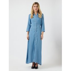 YASSAVANNA LONG CHAMBRAY DRESS