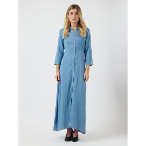 YASSAVANNA LONG CHAMBRAY DRESS