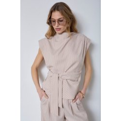 CO`COUTURE SALVIE PLEAT TOP 