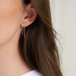 PURE BY NAT DAHLIA CHAIN ERRING