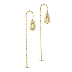 PURE BY NAT MAYA CHAIN EARRINGS