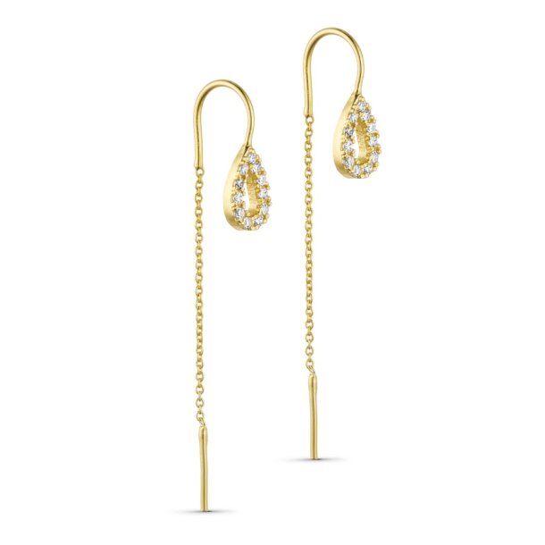 PURE BY NAT MAYA CHAIN EARRINGS