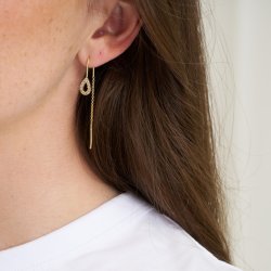 PURE BY NAT MAYA CHAIN EARRINGS