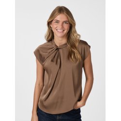 NEO NOIR FLEUR DRAPY SATIN BLOUSE
