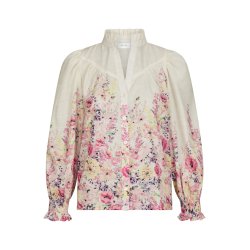 NEO NOIR CALLOMA FLOWER BLOUSE