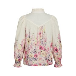 NEO NOIR CALLOMA FLOWER BLOUSE