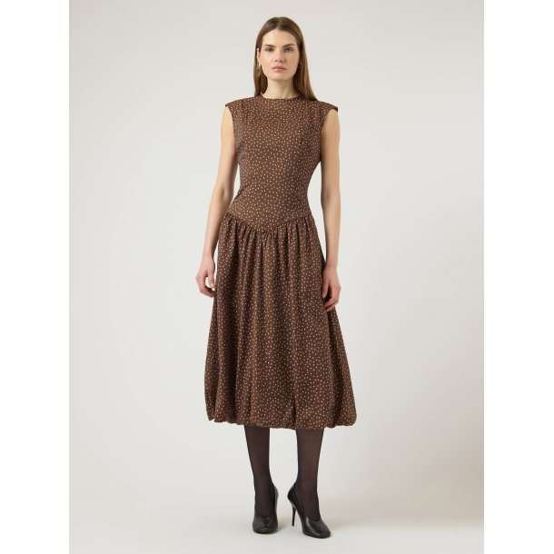 YASKRISSI BUBBLE HEM LONG DRESS 