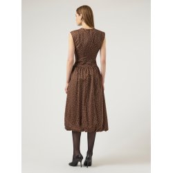 YASKRISSI BUBBLE HEM LONG DRESS 