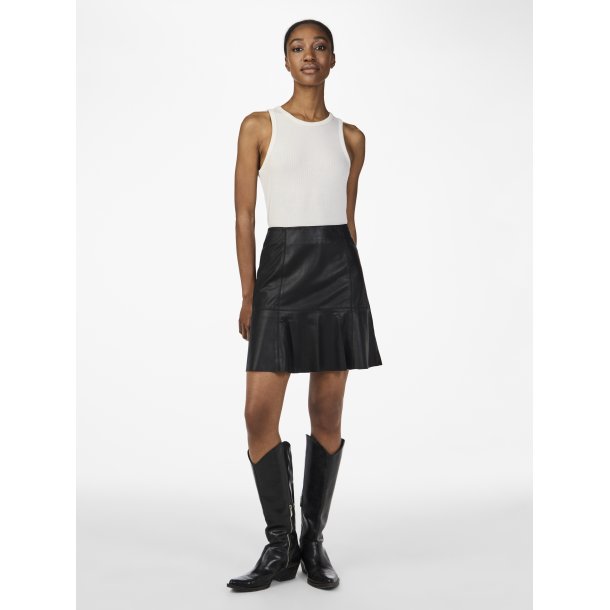 YASCOLLY NAPLON LEATHER SKIRT 