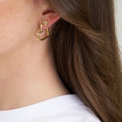PURE BY NAT ESMEE HEART EARRINGS