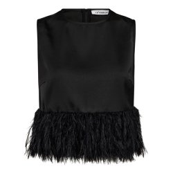 CO`COUTURE ADNA FEATHER TOP