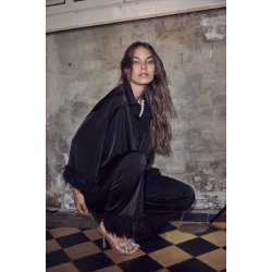 CO`COUTURE ADNA FEATHER SHIRT