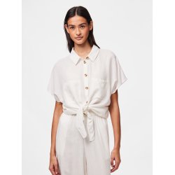 PCPIA LINEN BLEND TIE SHIRT